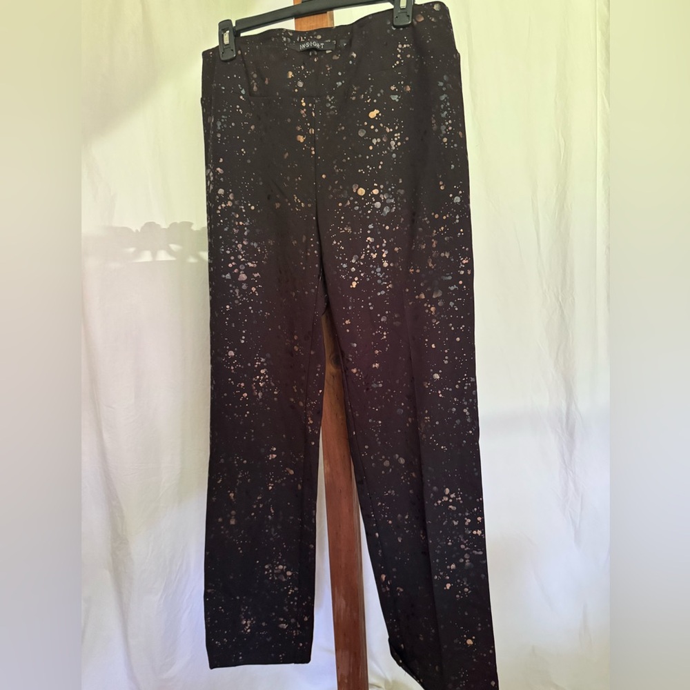 Insight Metallic paint splatter Patterned Pants